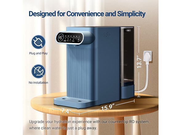 Countertop RO Water Filter Hot Dispenser