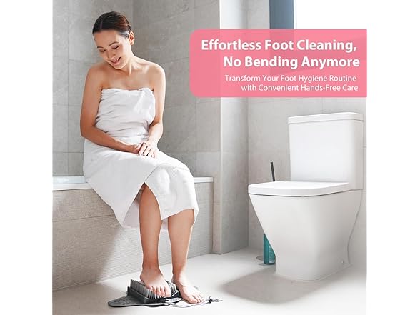 Efforest Shower Foot Scrubber Mat w/ Pumice