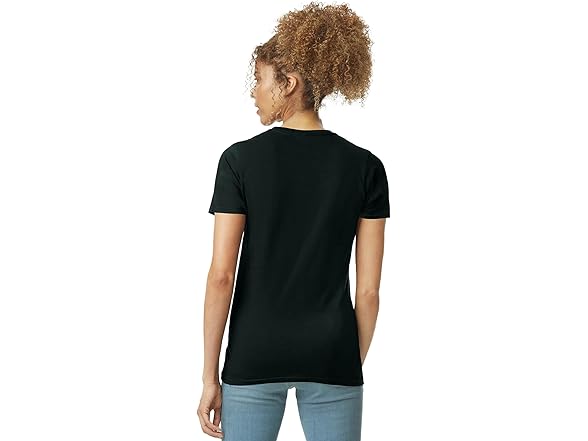Gildan Women's Tee 2pk M Black