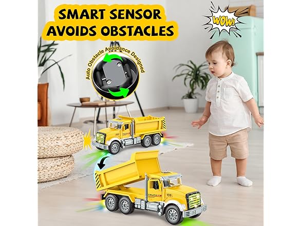 ALOTJOY Dump Truck Toy for Toddlers