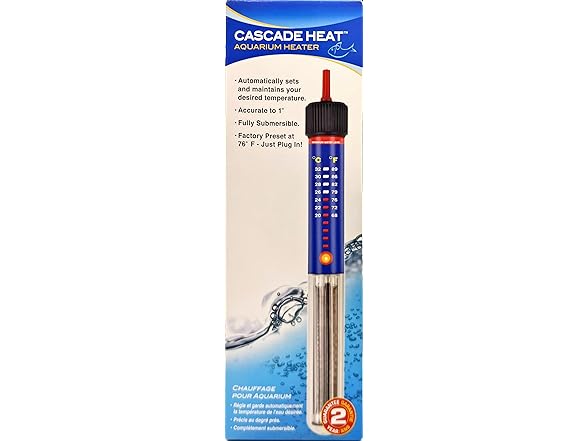 Penn-Plax Cascade Heat Aquarium Heater –