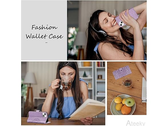 iPhone 14 Wallet Case with Card Holder