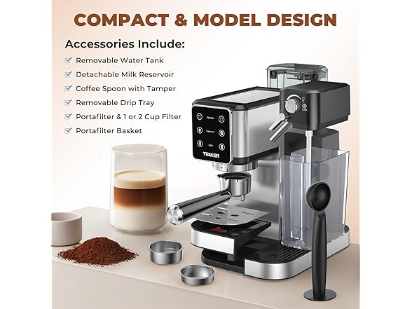 Espresso Machine 20 BarSilver