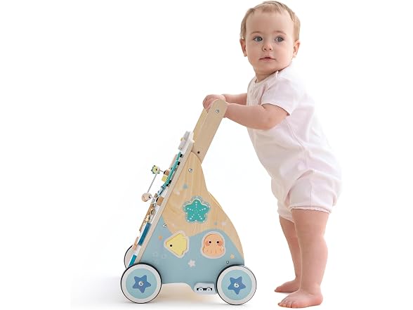 ROBUD Wooden Baby Walker