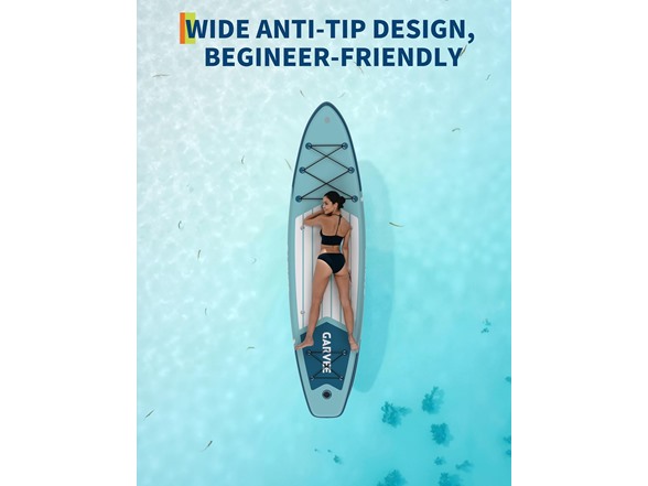 Garvee Inflatable Paddle Board for Adults 10.6 ft