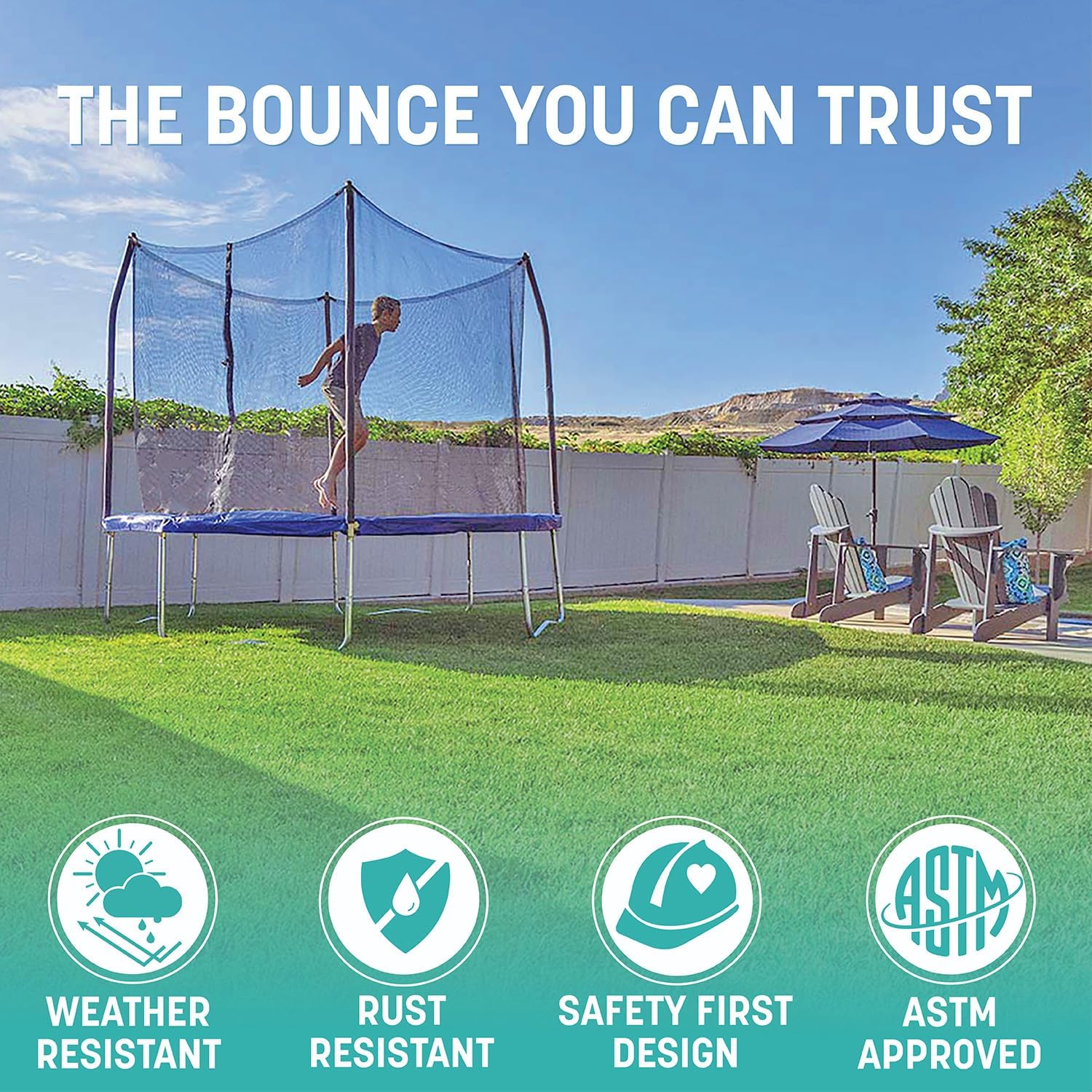 Skywalker Trampolines 10FT Round Trampoline - Gallery 10