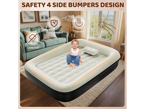 Abdtech Inflatable Toddler Travel Bed