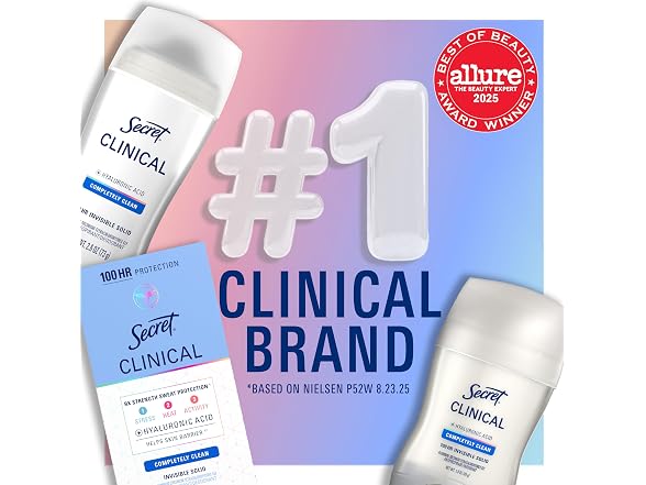 Secret Clinical Strength 100HR Antiperspirant
