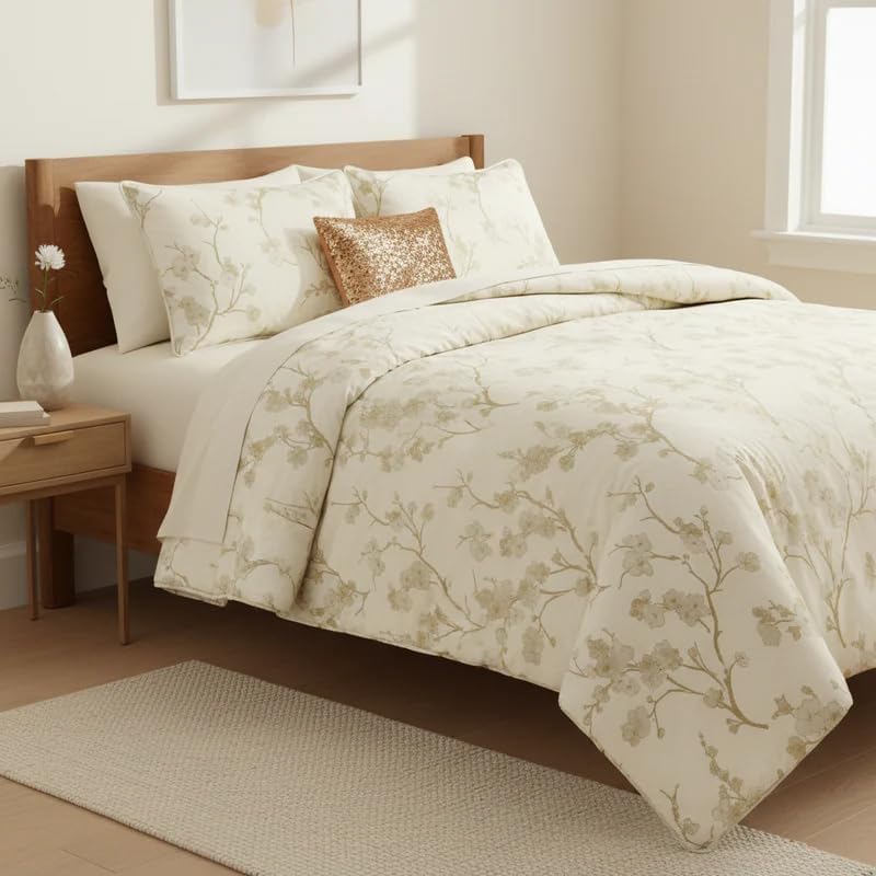 J&V Textiles Floral 5-Piece Comforter Set - Gallery 10