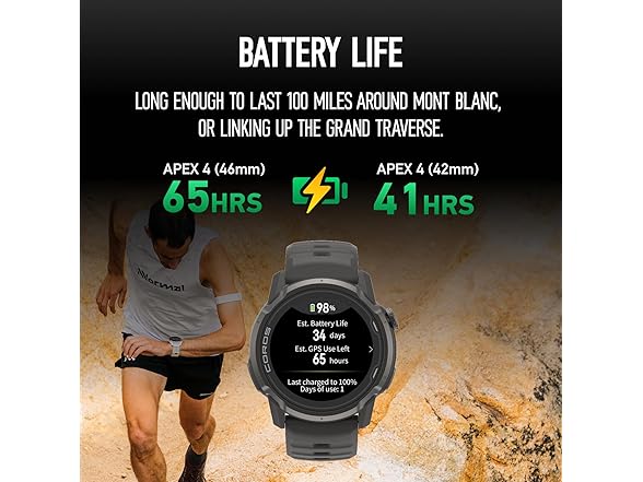 COROS APEX 4 (42mm) Watch - Black