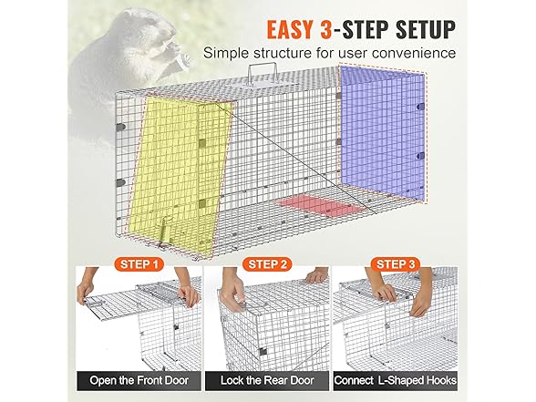 VEVOR Live Animal Cage Trap