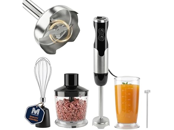 MEGAWISE 5-in-1 Immersion Hand Blender