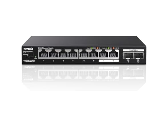 Tenda 2.5 Gbit Switch with 8X 2.5G Ports