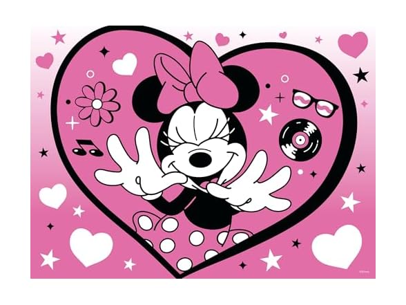Disney Minnie Mouse Minnie Heart Glitter Puzzle