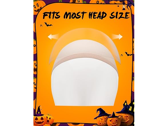 Hoedia Latex Bald Caps 2pk Wig Caps 11x7in