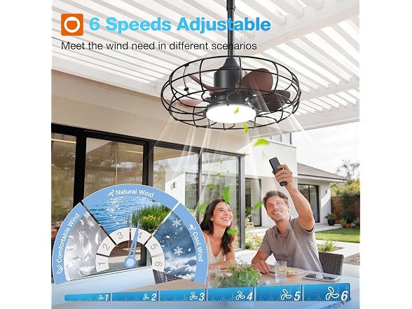addlon 20in Outdoor Ceiling Fan IP65