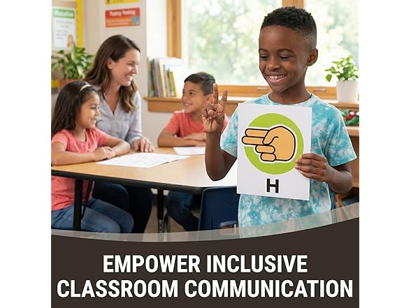Fun Express American Sign Language Alphabet Mini Posters Set