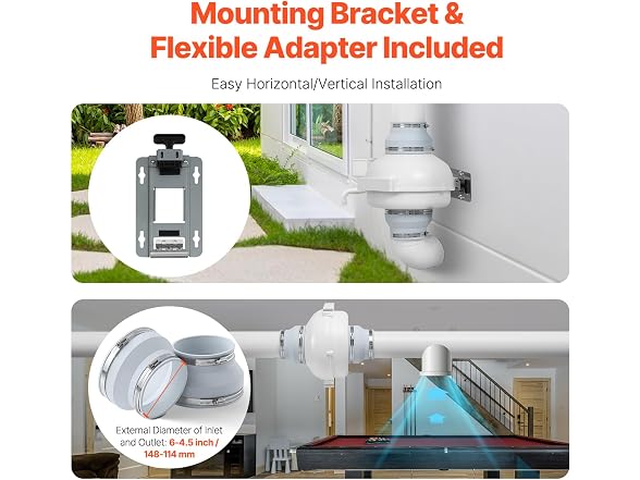 Radon Mitigation Fan System