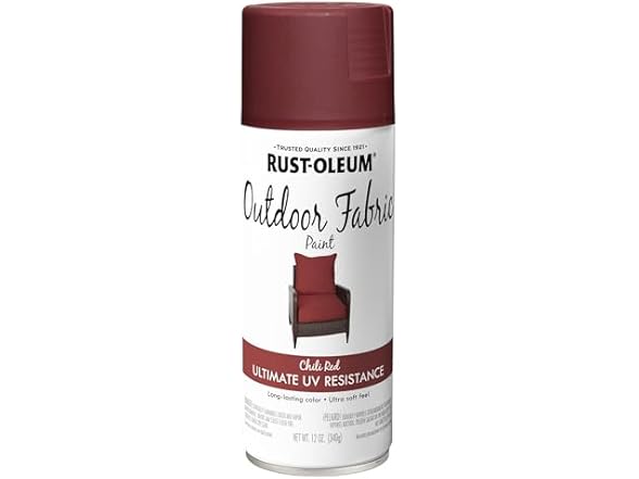 Rust-Oleum Outdoor Fabric Spray Paint 12oz Chili Red