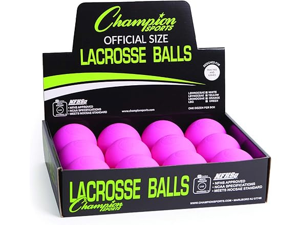 Champion Sports Lacrosse Balls 12 Pack