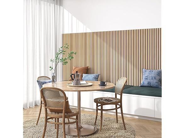 ROOMTEC Wood Slat Panels 2pk Oak
