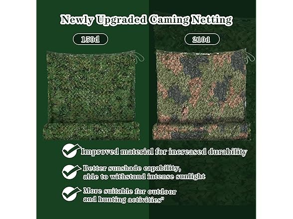 MidFerry Double Layer Camo Netting 10ftx10ft