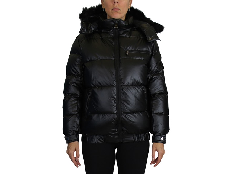 Spire By Galaxy WC-----SPL-2400 - BK - S Small Womens Heavyweight Bubble Jacket Black