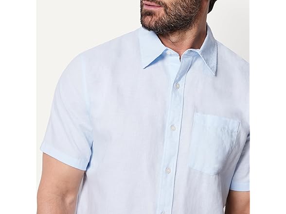 Amazon Essentials Men SS Linen Shirt - Gallery 5