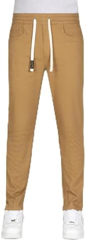 Bay York Men's Cargo Pants with Exposed Twill Tape