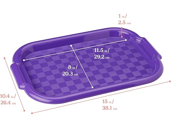 ECR4Kids Colorful Plastic Art Trays