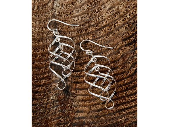 Yeidid Italian 18K Yellow Gold Plated Sterling SIlver layered Drop Earrings