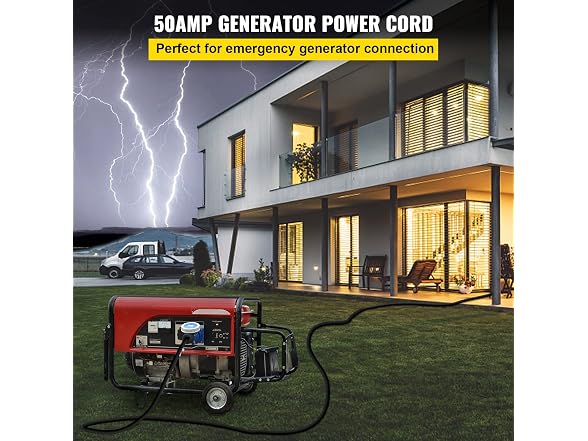 50Ft 50 Amp RV Extension Cord Durable Premium