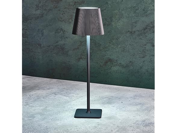 Mikasa Fluted Rechargeable LED Table Lam