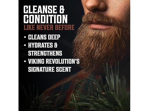 Viking Revolution Beard Wash & Beard Conditioner Set
