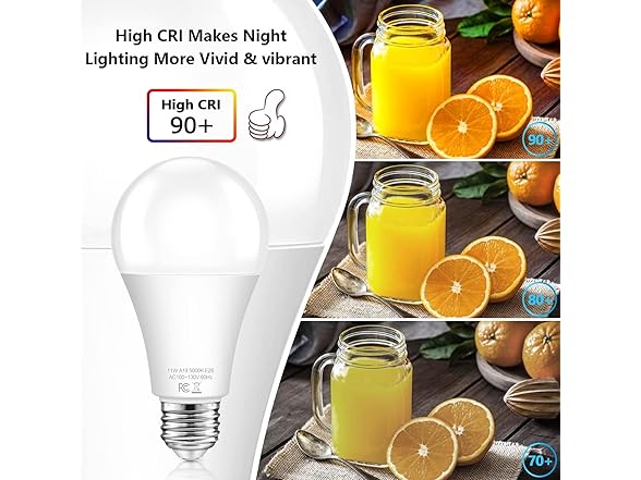 12PK TOBUSA A19 Dusk to Dawn Light Bulbs, 5000K