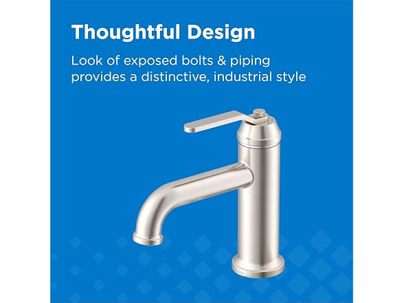 Gerber Kinzie Single Handle Bathroom Faucet- Nickle