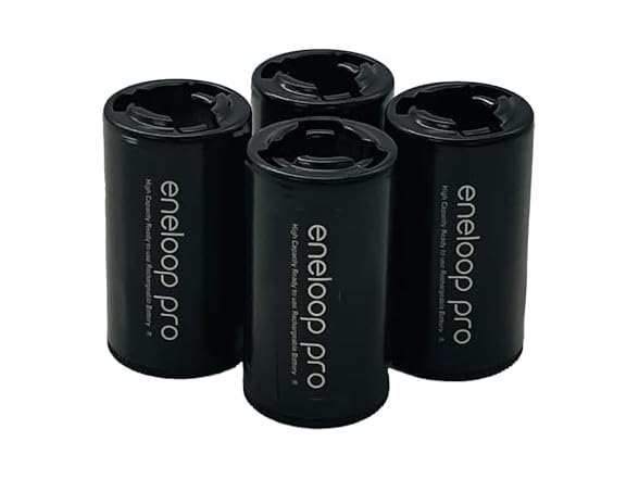 (4 Pack) Eneloop Panasonic Pro Battery Adapters