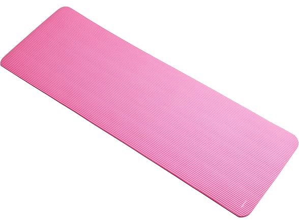 Amazon Basics 1/2 Inch Extra Thick Exercise Yoga Mat, Pink