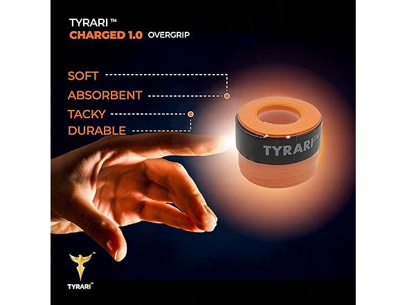 TYRARI Charged 1.0 Overgrip 12 Pack