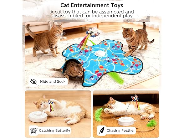 Tlaijiang Touch Activated Cat Toy