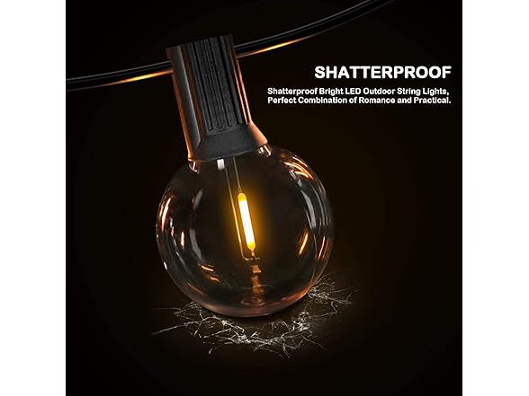 VerRon 150FT LED Globe Outdoor String Lights