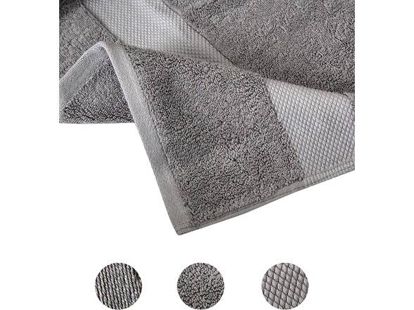 Bumble Combed Cotton Thick Bath Towels- 2PK