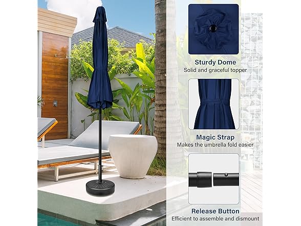 Simple Deluxe 7.5ft Patio Umbrella Outdoor