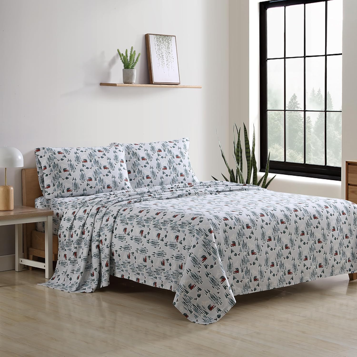 Eddie Bauer - Deer Flannel Sheets - Gallery 7