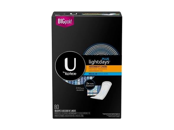 U by Kotex Liners 80ct