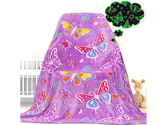 Butterfly Blanket Glow In The Dark