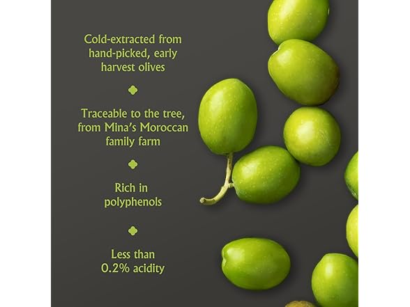 Mina Moroccan Olive Oil Extra Virgin 16.9 Fl Oz
