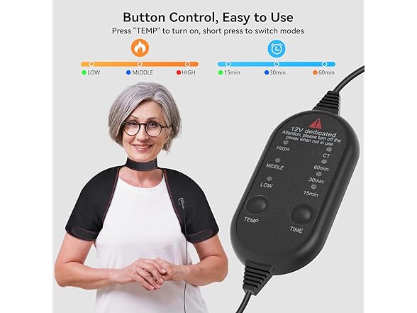 Yabuu Heating Pad for Neck, Shoulders and Back