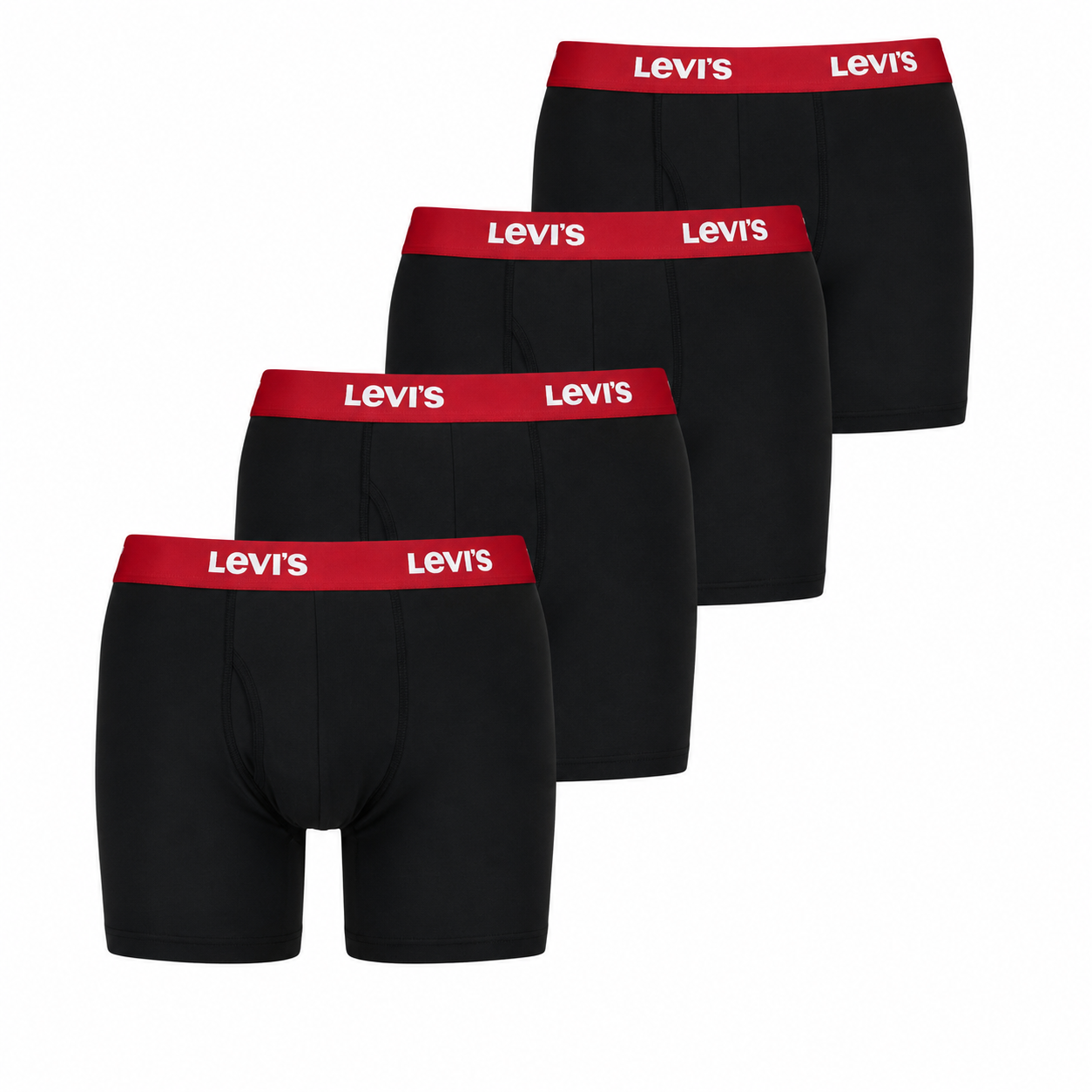 Levi's Mens Solid Basic Boxer Briefs - Gallery 13
