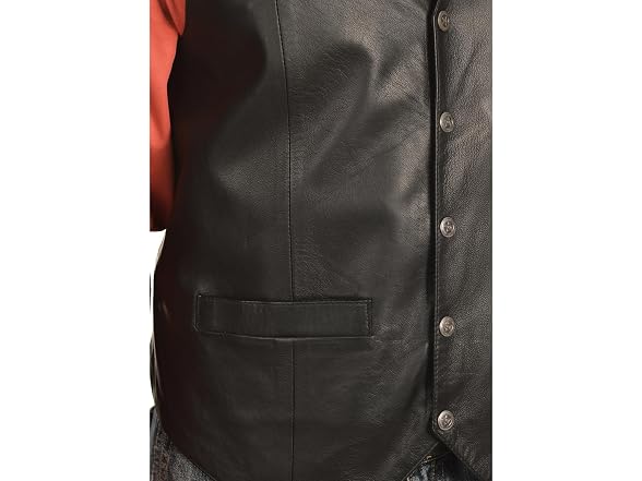 Scully Men (XXL) Lambskin Snap Front Vest